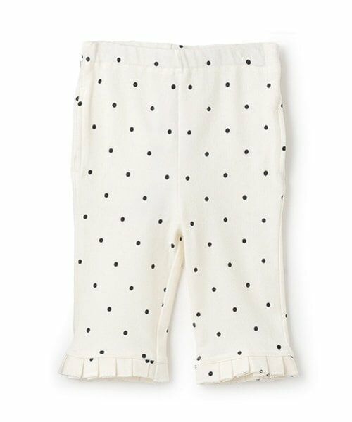 petit main / プティマイン その他パンツ | 【接触冷感】7分丈タックフリルパンツ | 詳細4