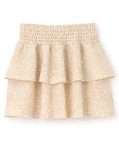 petit main / プティマイン ミニ・ひざ丈スカート | 【GOODPRICE】柄フリルスカート