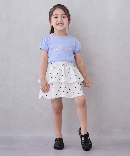 petit main / プティマイン ミニ・ひざ丈スカート | 【GOODPRICE】柄フリルスカート | 詳細1