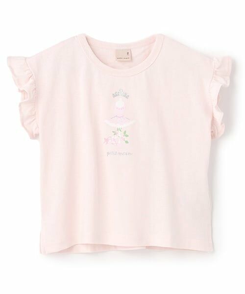 petit main / プティマイン Tシャツ | 【プティプラ】GIRLS半袖T（ライト ピンク）