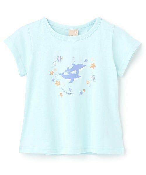 petit main / プティマイン Tシャツ | 【プティプラ】GIRLS半袖T（エメラルド グリーン）