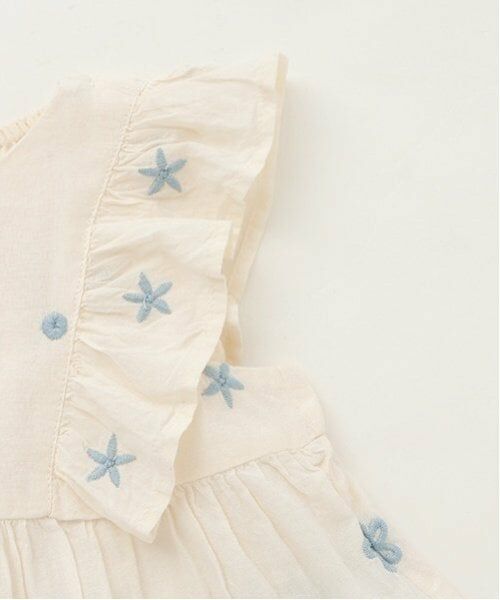 petit main / プティマイン Tシャツ | 【リンク】インド綿オーバーレースチュニック(キッズ) | 詳細6