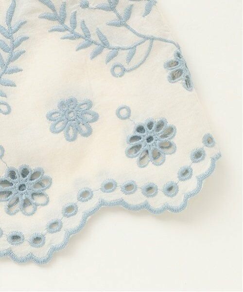 petit main / プティマイン Tシャツ | 【リンク】インド綿オーバーレースチュニック(キッズ) | 詳細7