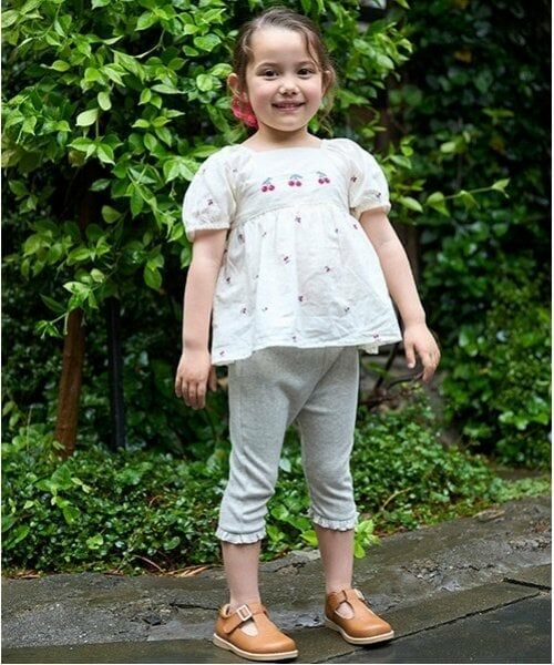 petit main / プティマイン シャツ・ブラウス | チェリー刺しゅうパフブラウス | 詳細4