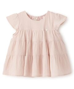 petit main / プティマイン Tシャツ | 【スマイル/リンク】楊柳チュニック(キッズサイズ)