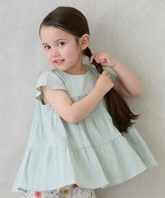 petit main / プティマイン Tシャツ | 【スマイル/リンク】楊柳チュニック(キッズサイズ)