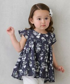 petit main / プティマイン Tシャツ | 【スマイル/リンク】楊柳チュニック(キッズサイズ)