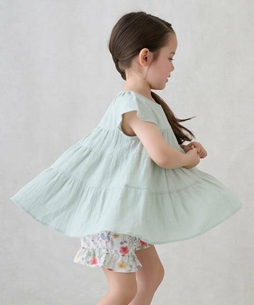 petit main / プティマイン Tシャツ | 【スマイル/リンク】楊柳チュニック(キッズサイズ) | 詳細4