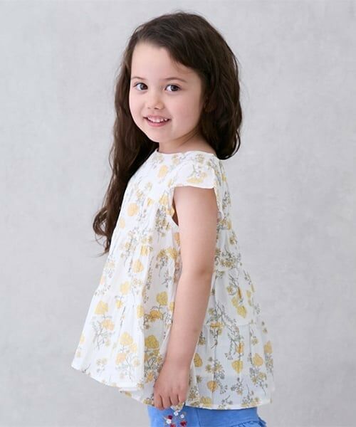 petit main / プティマイン Tシャツ | 【スマイル/リンク】楊柳チュニック(キッズサイズ) | 詳細8