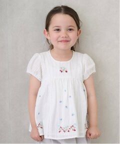 petit main / プティマイン Tシャツ | 【リンク】いちご刺しゅうパフチュニック(キッズ)