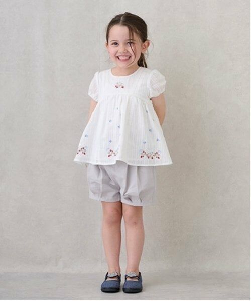 petit main / プティマイン Tシャツ | 【リンク】いちご刺しゅうパフチュニック(キッズ) | 詳細6