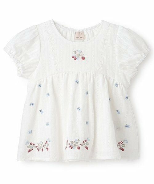 petit main / プティマイン Tシャツ | 【リンク】いちご刺しゅうパフチュニック(キッズ) | 詳細8