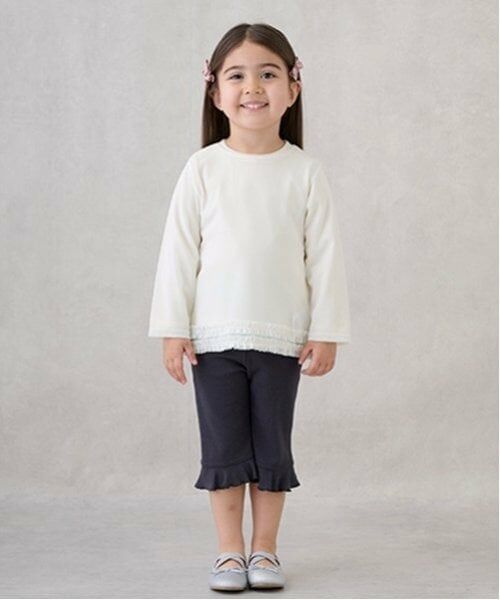 petit main / プティマイン Tシャツ | シアーレイヤード長袖T | 詳細1