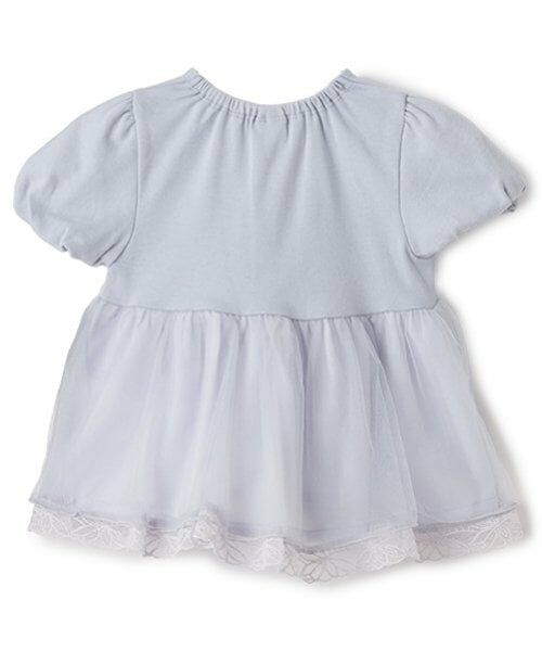 petit main / プティマイン Tシャツ | 【リンク】シアーペプラムドッキングT(キッズ) | 詳細12