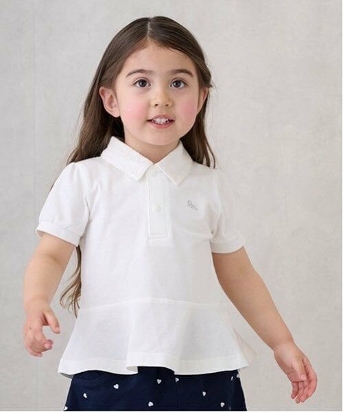 petit main / プティマイン ポロシャツ | 【リンク】ペプラムポロシャツ(キッズ) | 詳細1