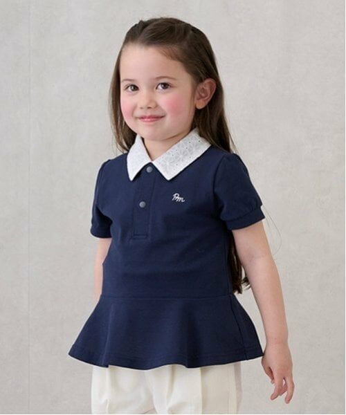 petit main / プティマイン ポロシャツ | 【リンク】ペプラムポロシャツ(キッズ) | 詳細3