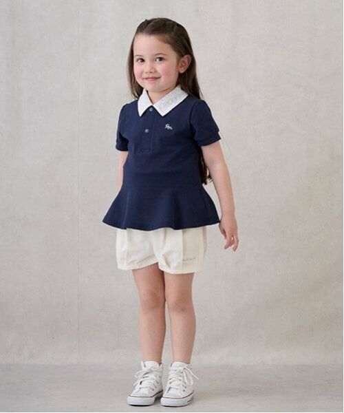 petit main / プティマイン ポロシャツ | 【リンク】ペプラムポロシャツ(キッズ) | 詳細4