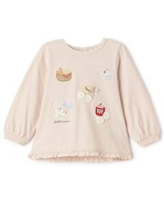 petit main / プティマイン Tシャツ | puputeteアップリケTシャツ