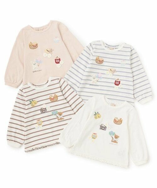 petit main / プティマイン Tシャツ | puputeteアップリケTシャツ | 詳細13