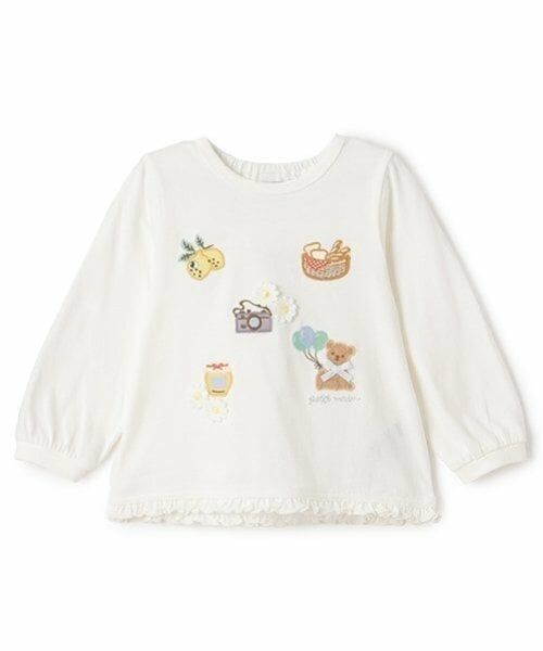petit main / プティマイン Tシャツ | puputeteアップリケTシャツ | 詳細3