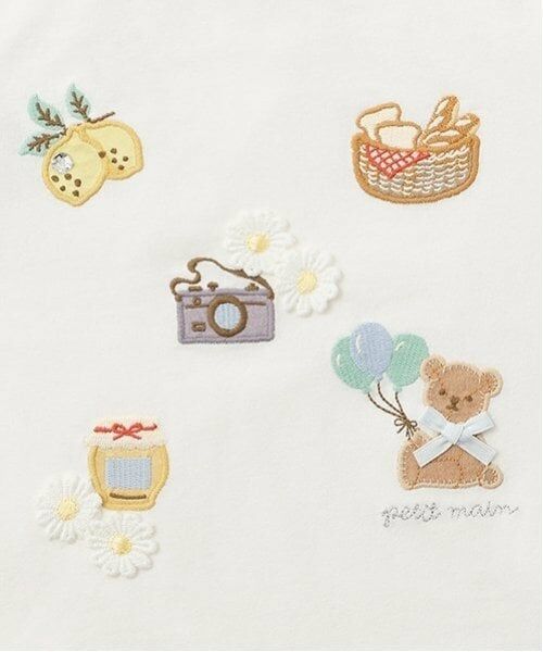 petit main / プティマイン Tシャツ | puputeteアップリケTシャツ | 詳細6