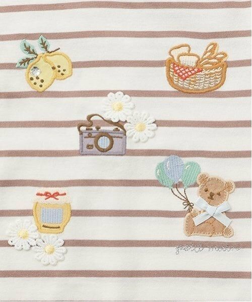 petit main / プティマイン Tシャツ | puputeteアップリケTシャツ | 詳細7