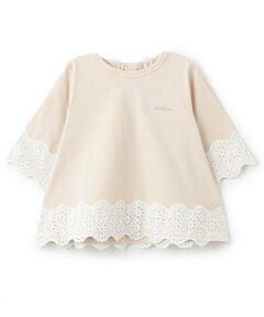 petit main / プティマイン Tシャツ | 【リンク】レースAラインTシャツ(キッズ)