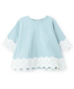 petit main / プティマイン Tシャツ | 【リンク】レースAラインTシャツ(キッズ)