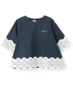 petit main / プティマイン Tシャツ | 【リンク】レースAラインTシャツ(キッズ)