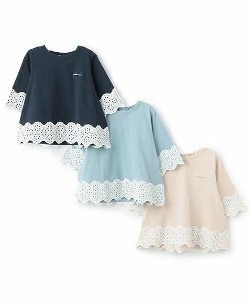petit main / プティマイン Tシャツ | 【リンク】レースAラインTシャツ(キッズ) | 詳細8