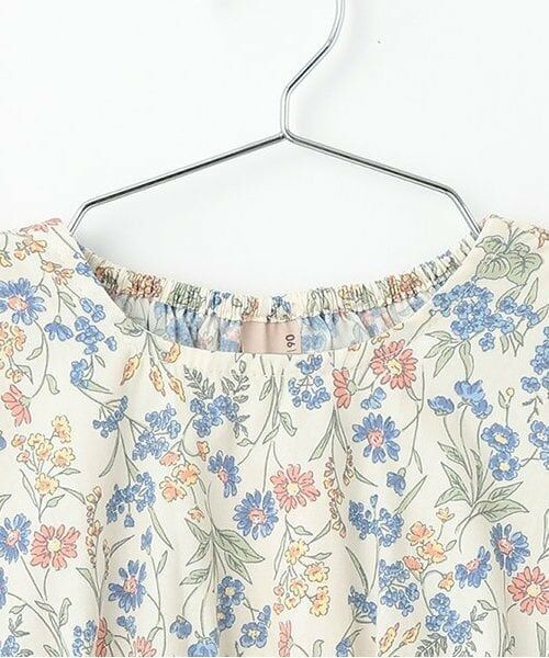 petit main / プティマイン Tシャツ | 【リンク】パフスリーブ柄チュニック(キッズ) | 詳細2