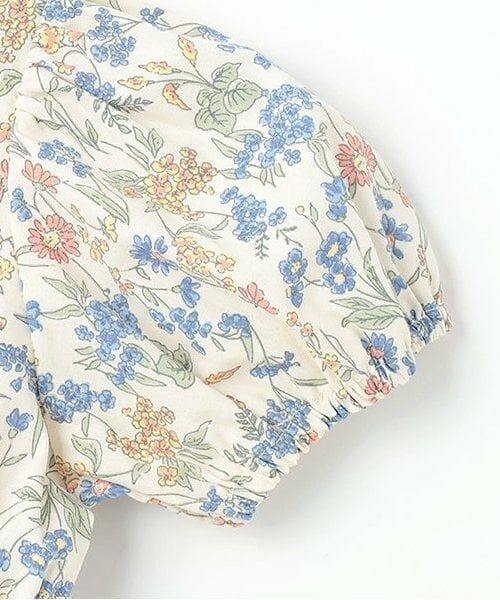 petit main / プティマイン Tシャツ | 【リンク】パフスリーブ柄チュニック(キッズ) | 詳細3