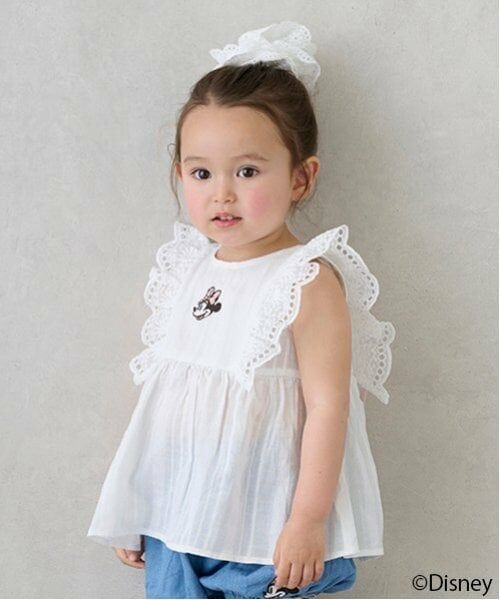 petit main / プティマイン Tシャツ | 【Disney】ミニー/フリルチュニック | 詳細2