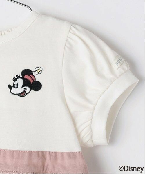 petit main / プティマイン Tシャツ | 【Disney】総柄ドッキングパフT | 詳細13