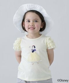 petit main / プティマイン Tシャツ | 【Disney】袖チュールグラフィックT