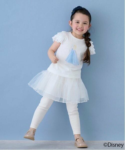 petit main / プティマイン Tシャツ | 【Disney】袖チュールグラフィックT | 詳細10