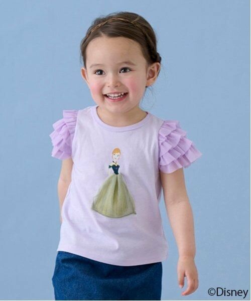petit main / プティマイン Tシャツ | 【Disney】袖チュールグラフィックT | 詳細11