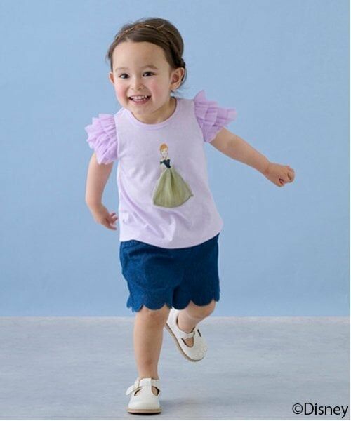 petit main / プティマイン Tシャツ | 【Disney】袖チュールグラフィックT | 詳細12