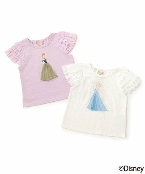 petit main / プティマイン Tシャツ | 【Disney】袖チュールグラフィックT | 詳細28