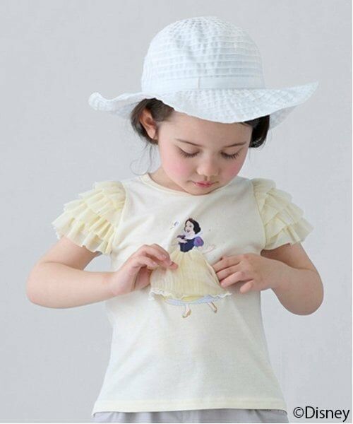 petit main / プティマイン Tシャツ | 【Disney】袖チュールグラフィックT | 詳細3