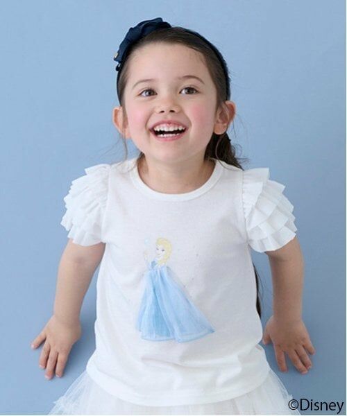 petit main / プティマイン Tシャツ | 【Disney】袖チュールグラフィックT | 詳細7