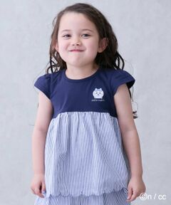 petit main / プティマイン Tシャツ | 【ちいかわ】ドッキングカットチュニック