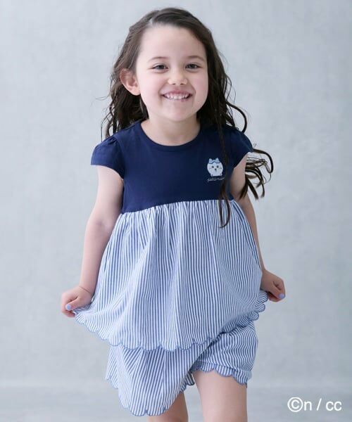 petit main / プティマイン Tシャツ | 【ちいかわ】ドッキングカットチュニック | 詳細1