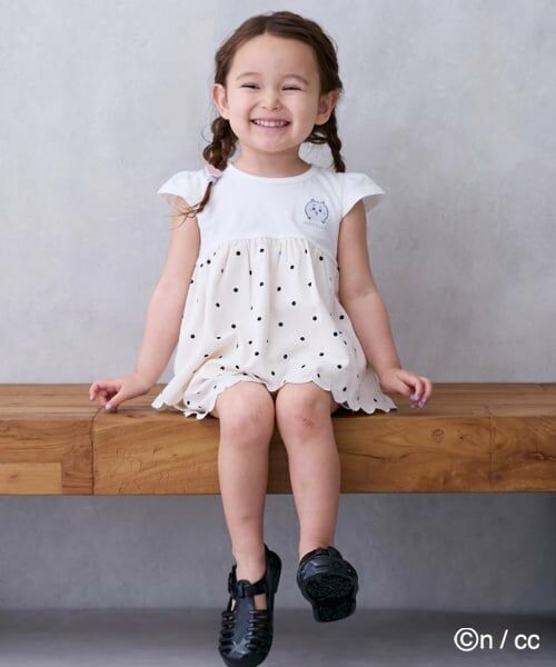 petit main / プティマイン Tシャツ | 【ちいかわ】ドッキングカットチュニック | 詳細4