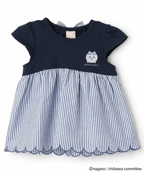 petit main / プティマイン Tシャツ | 【ちいかわ】ドッキングカットチュニック | 詳細6