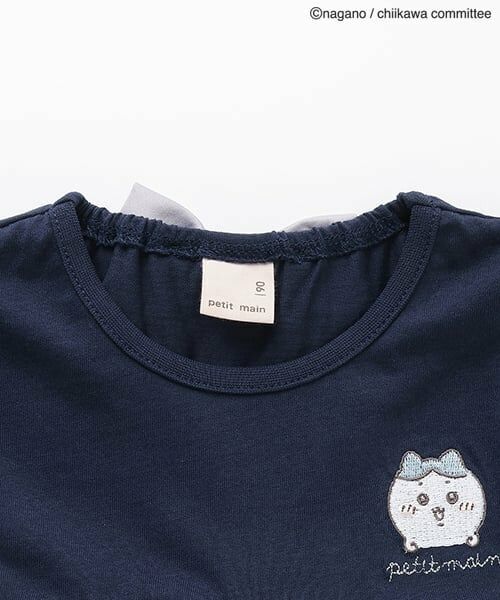 petit main / プティマイン Tシャツ | 【ちいかわ】ドッキングカットチュニック | 詳細8