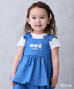 petit main / プティマイン シャツ・ブラウス | 【ちいかわ】刺しゅうペプラムブラウス