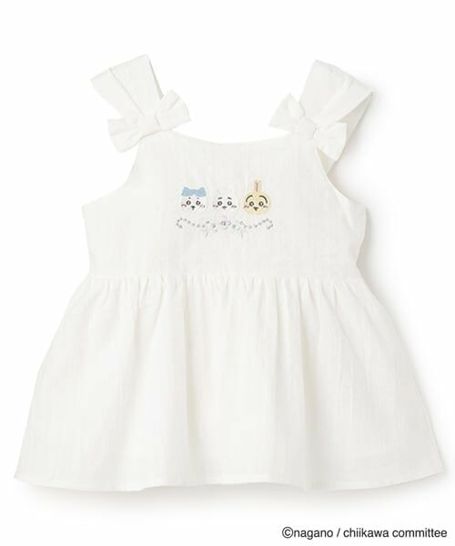 petit main / プティマイン シャツ・ブラウス | 【ちいかわ】刺しゅうペプラムブラウス | 詳細5