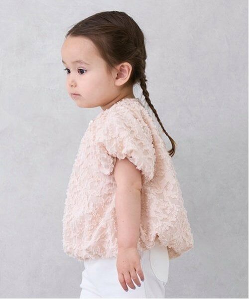 petit main / プティマイン シャツ・ブラウス | 【リンク】ジャガードバルーンブラウス(キッズ) | 詳細1