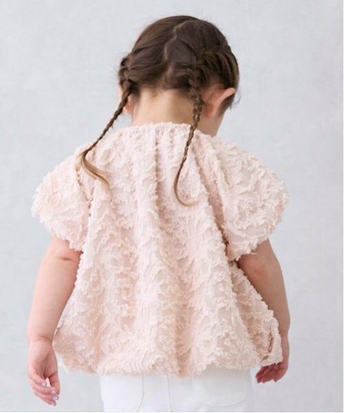 petit main / プティマイン シャツ・ブラウス | 【リンク】ジャガードバルーンブラウス(キッズ) | 詳細2